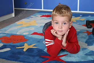 Child on carpet