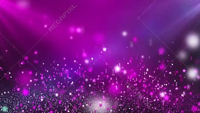 Bright Pink Shining Stars Looping Motion Background