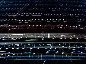 Music notes background