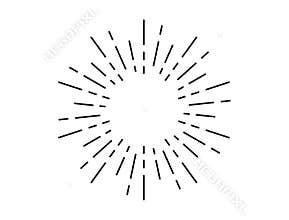 Hipster style vintage star burst with ray vector