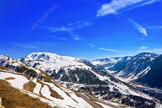 Baqueira Beret in Lerida Catalonia ski spot resort in Aran Valley