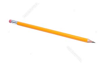 yellow pencil isolated
