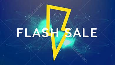 Digitally generated video of flash sale