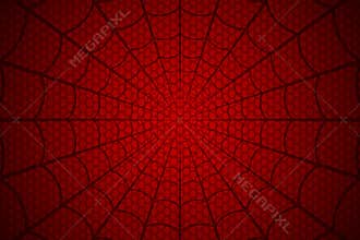 Spider web. Cobweb on Red background. Vector illustration