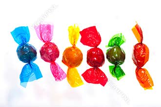 Colourful sweets