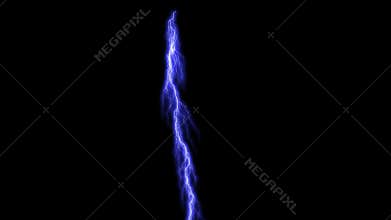 Electricity or plasma crackling. Chaotic electrical arc