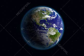 Earth - America & Clouds