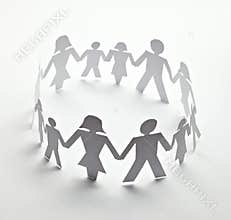 Cut out paper people
