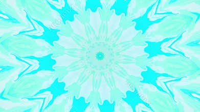 Abstract motion graphics background. Hypnotic mandala for meditation. Kaleidoscope stage visual effect for concert