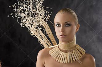 Amazon blond woman