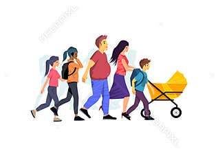 Casual And Relaxed Family