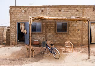 Common house of Ouagadougou, Burkina Faso,