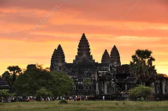 Cambodia. Siem Reap. Awaking Angkor wat temple