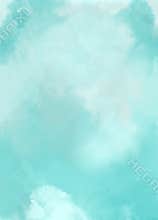 Blue sky clouds abstract art background watercolor