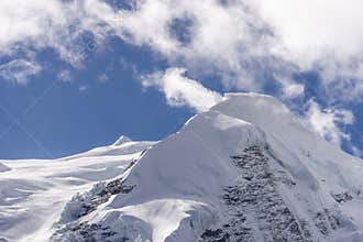 Mera peak, highest trekking peak in Everest or Khumbu region, Himalayas mountain range, Nepal