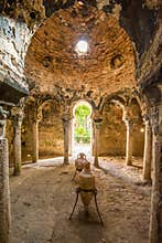 Historic bath. Banys arabs in Palma de Mallorca