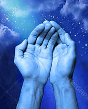 Hands Help Religion Abstract