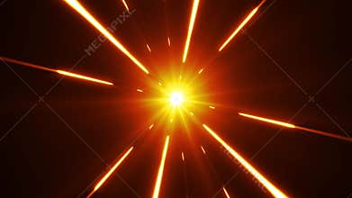 Hyperspace background with shining starburst