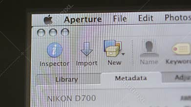 Aperture photo editing and management computer program