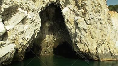 Pushkin sea Cave inside