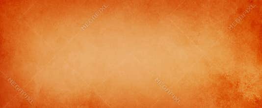 Orange and peach background with old distressed grunge textured borders in elegant vintage paper illustration