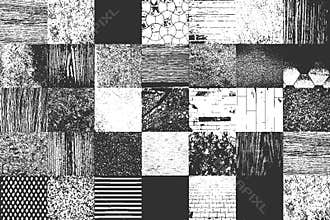 Set of distress old textures. include wood, concrete. metal, plaster, fabric.