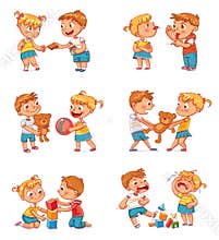 Good and bad behavior of a child