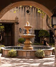 Old Water fountain and beautiful weather