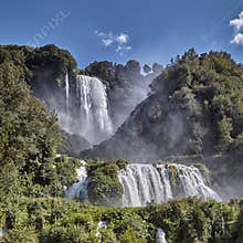 Cascata Delle Marmore waterfalls in Terni, Umbria, Italy