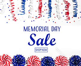 Memorial day sale message