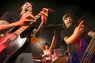 Rock band concert