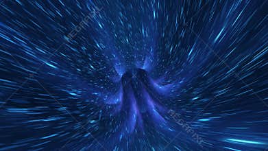 Warp space cosmic loop