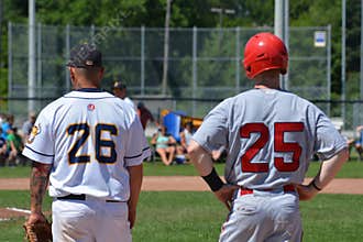 Baseball Game Action Photo from the Intercounty Baseball League