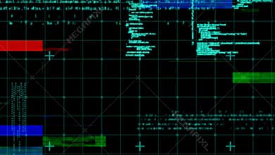 Program codes and colorful glitches