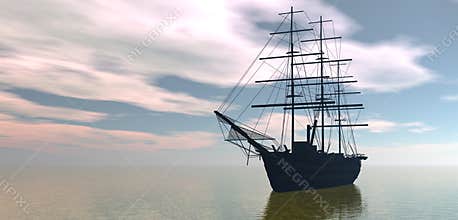 Ship out at sea