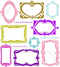Fun Retro Shape Frame Collection/ai