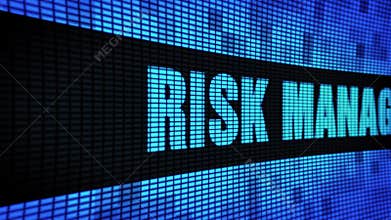 Risk Management Side Text Scrolling LED Wall Pannel Display Sign Board