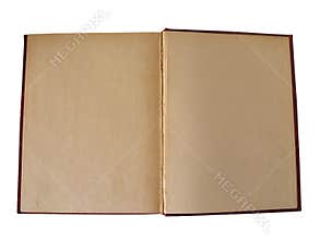 Old open book