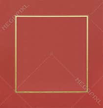 Gold on red ground decorative frame