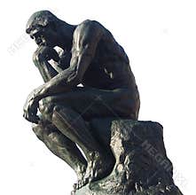 Man thinking - The thinker by Rodin