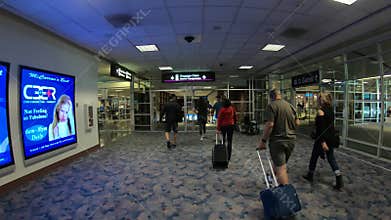 Baggage Claim at an airport - McCarran International Las Vegas - USA 2017