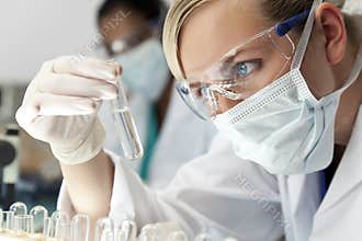 Female Scientist In Laboratory