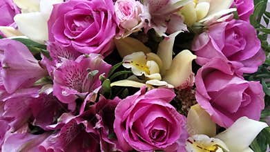 Fresh Rose and Orchid bouquette