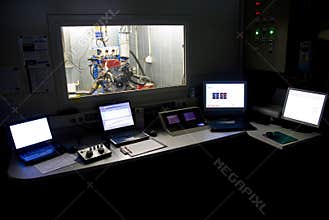 Engine test control room