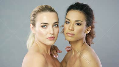 Two women posing together