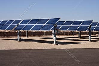Solar panel energy collector farm