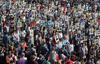 The nationwide action `Immortal Regiment`