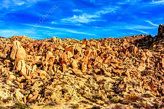 Boulders Dotting the Desert Landscape
