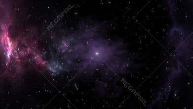 Globular nebula after supernova explosion in deep space