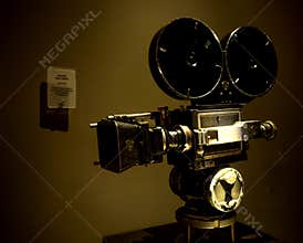 Camera Mitchell BNC 35mm circa year 1934 at Paramount Pictures Hollywood Tour on the 14th August, 2017 - Los Angeles, LA, Californ